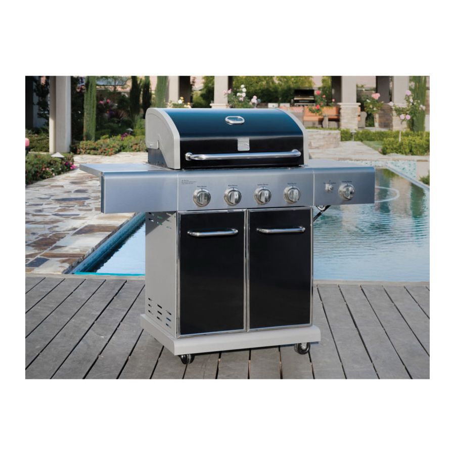 Kenmore PG-40409S0LB Gas Grill, 40,000 Btu BTU, Propane, 4 -Burner, 425 sq-in Primary Cooking Surface, Black