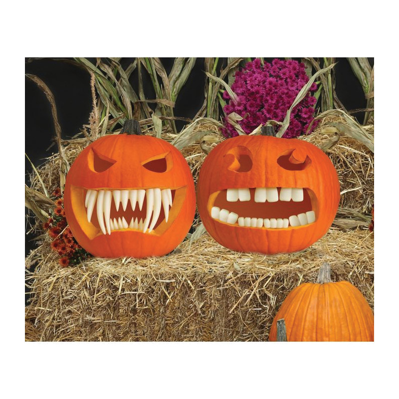 Fun World 94684B Glow-In-The-Dark Buck Teeth Pumpkin