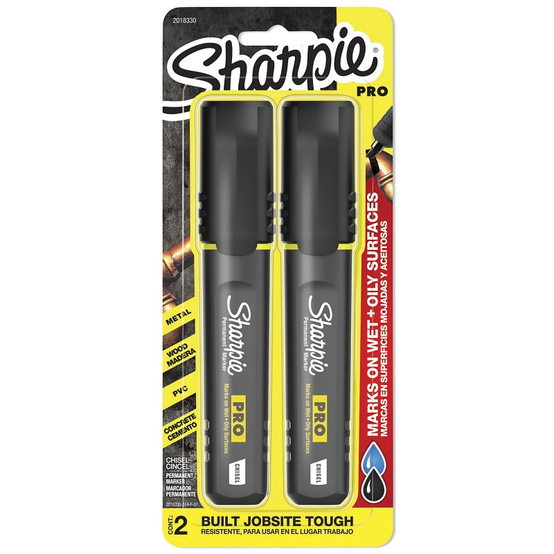 2018330 Permanent Marker, Black Lead/Tip, Includes: (2) Permanent Markers