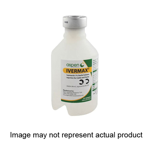 aspen 12378158 Parasiticide, Pet Treated: Cattle, Swine, 50 mL