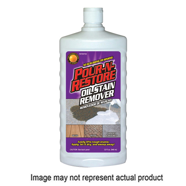 Pour-N-Restore PNR16OZ-08 Oil Stain Remover, Liquid, Citrus/Terpene, White, 16 oz