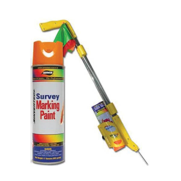 Aervoe 222 Inverted Marking Spray Paint, Orange, 17 oz, Can - 2