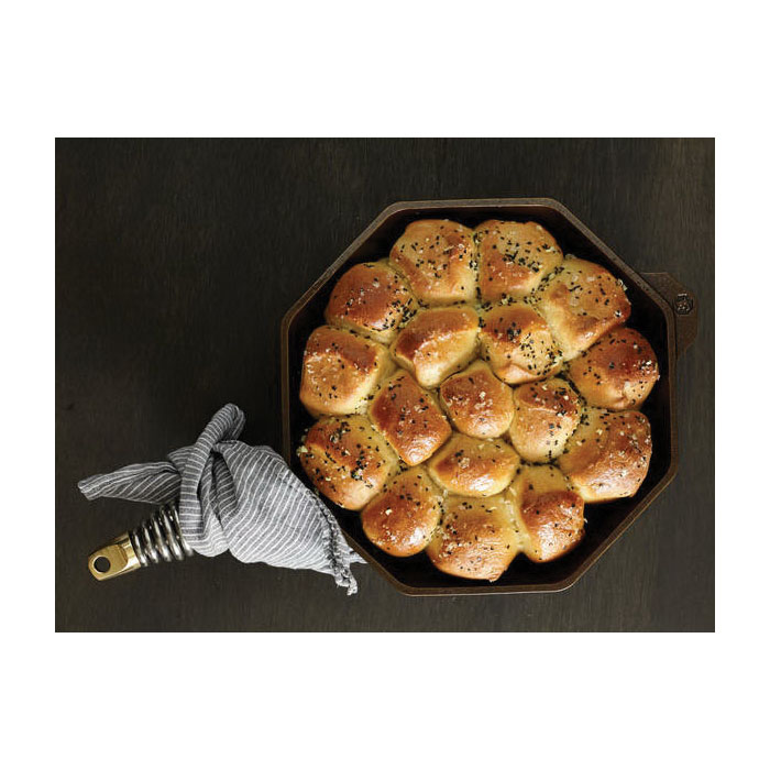 Finex S8-10001 Skillet, 14.7 in L, 8 in W, 2.8 in H, Cast Iron, Black, Non-Stick: No, Dishwasher Safe: No - 1