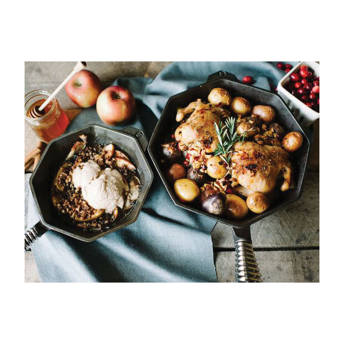 Finex SL12-10001 Skillet, 18-1/2 in L, 12 in W, 5.4 in H, Cast Iron, Black, Non-Stick: No, Dishwasher Safe: No - 4