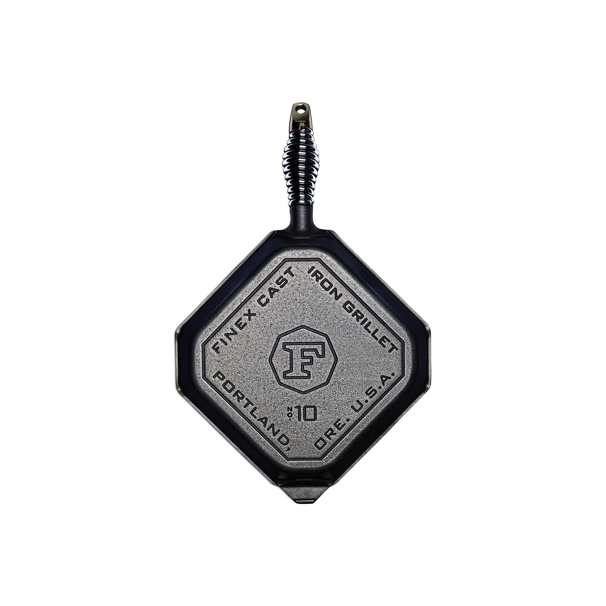 Finex G10-10001 Grill Pan, Cast Iron, Black, Bronze, Octagonal, Stainless Steel Handle, Dishwasher Safe: No - 2