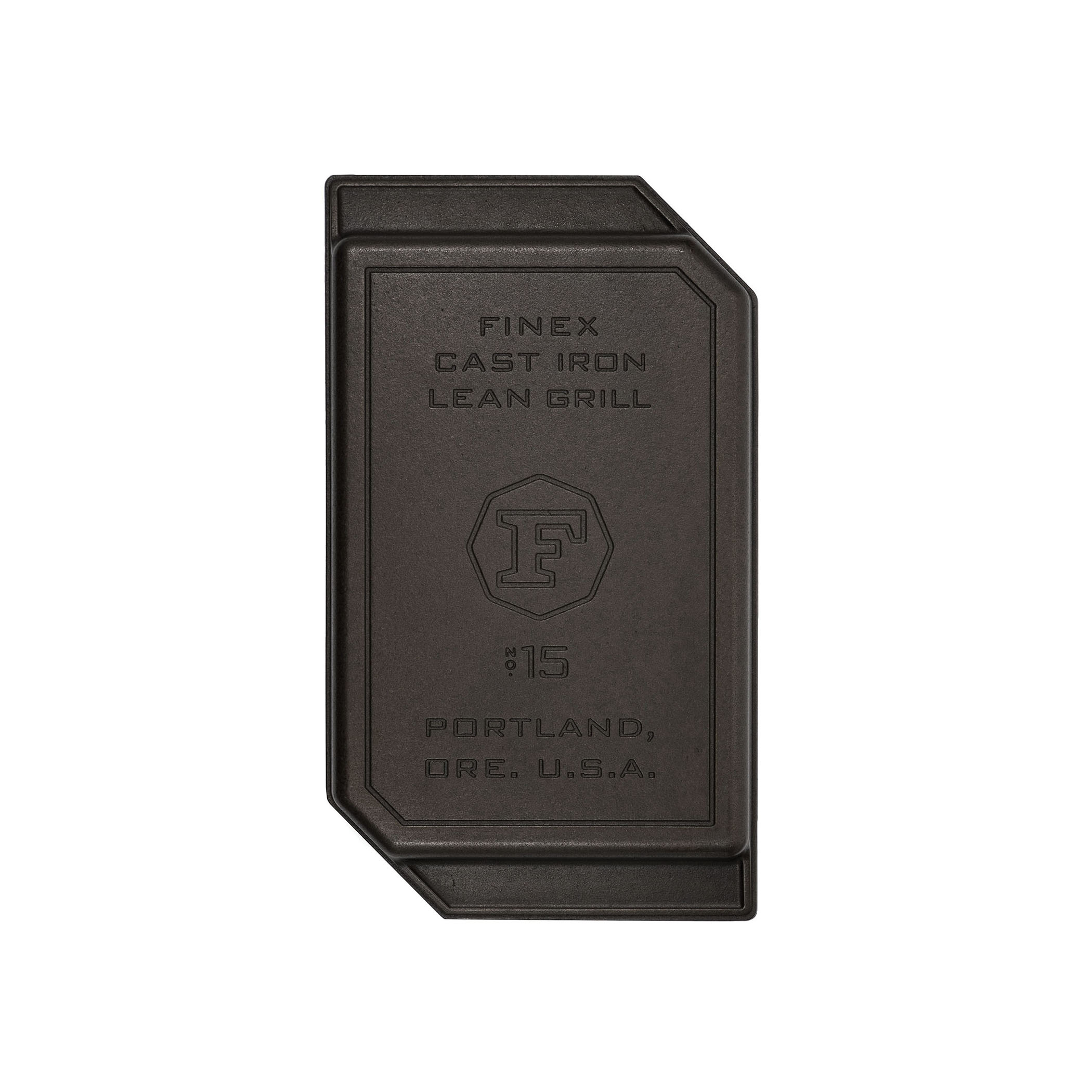 Finex G15-10001 Lean Grill Pan, Cast Iron, Black, Bronze, Rectangular, Stainless Steel Handle, Dishwasher Safe: No - 2