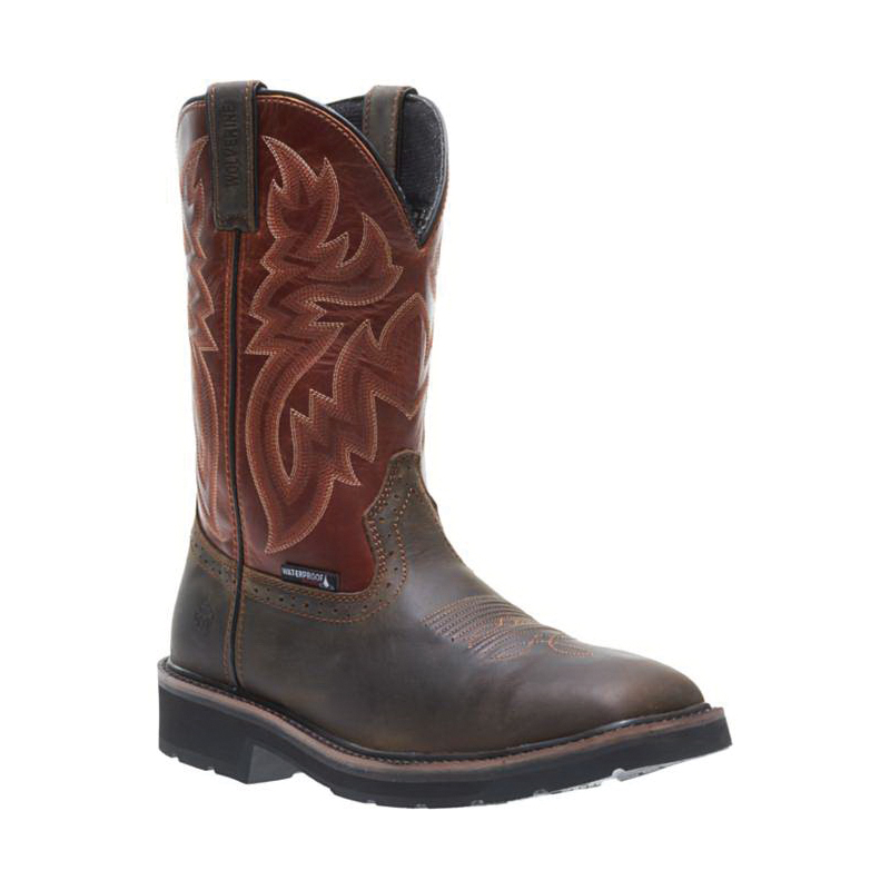 Wolverine W10767 11.5M Boots, 11.5, M W, Rust/Brown, Leather Upper