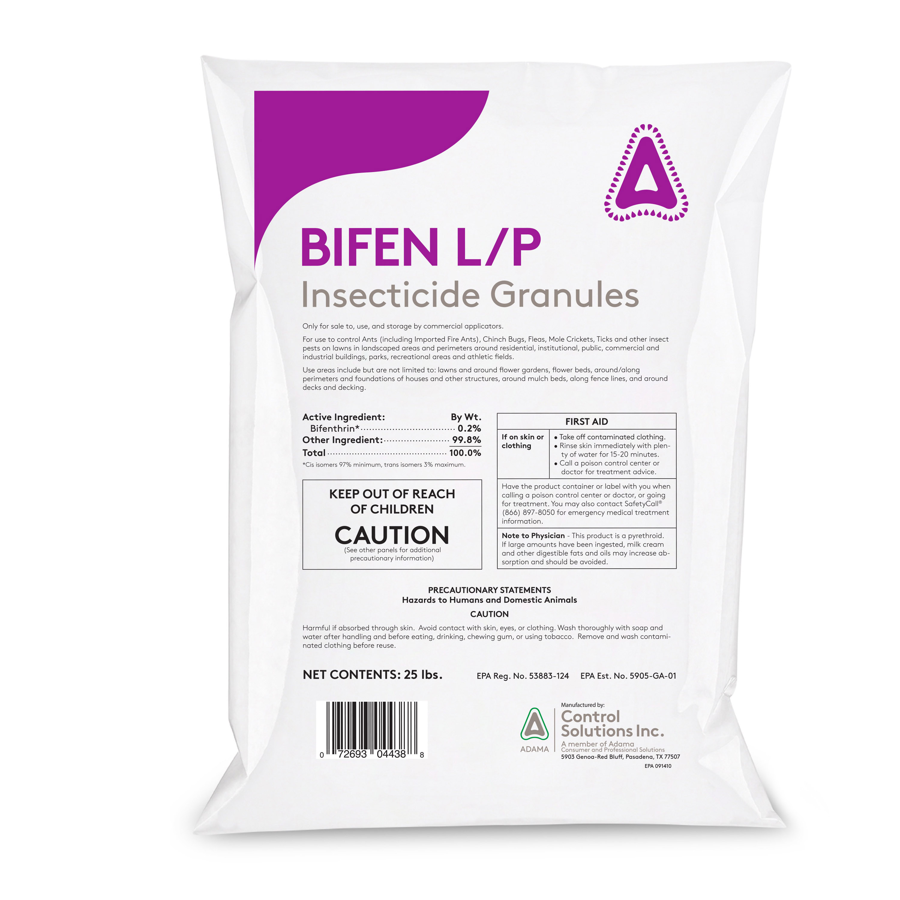 82004438 Bifen L/P Insecticide Granules, 25 lb, Bag