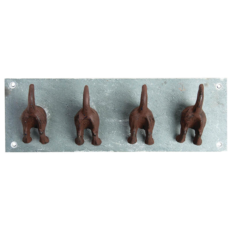 Esschert Design LH151 Esschert Design LH151 Dog Tail Hook, Cast Iron, Antique - 1