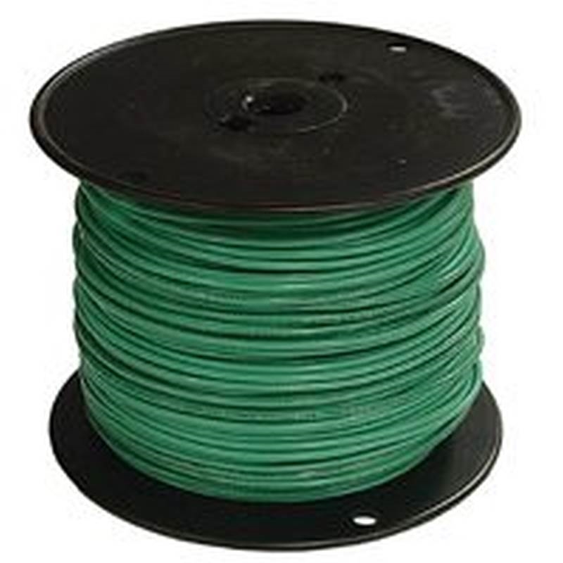 12GRN-STRX500 Building Wire, Green Sheath, 12 AWG Wire, 1-Conductor, 500 ft L, Copper Conductor, Stranded