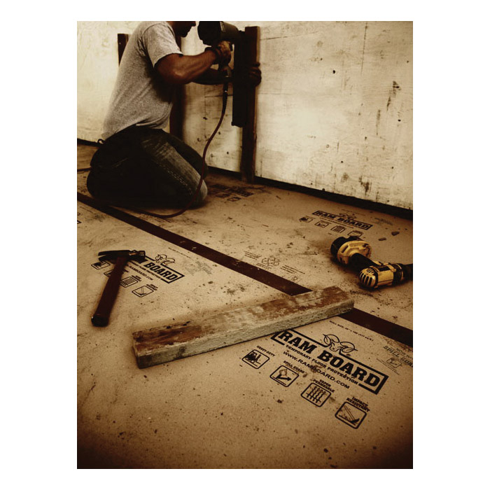 Ram Board RB38-50 Floor Protector, 50 ft L, 38 in W, Brown - 3