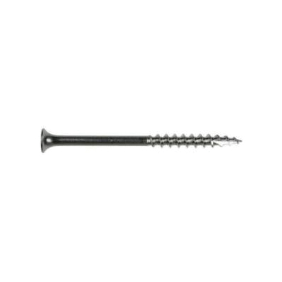 S08162DB1 Screw, #8 Thread, 1-5/8 in L, #2 Drive Size, Steel, Coarse Thread, Bugle Head, Square Drive, Type-17 Point, 1 lb