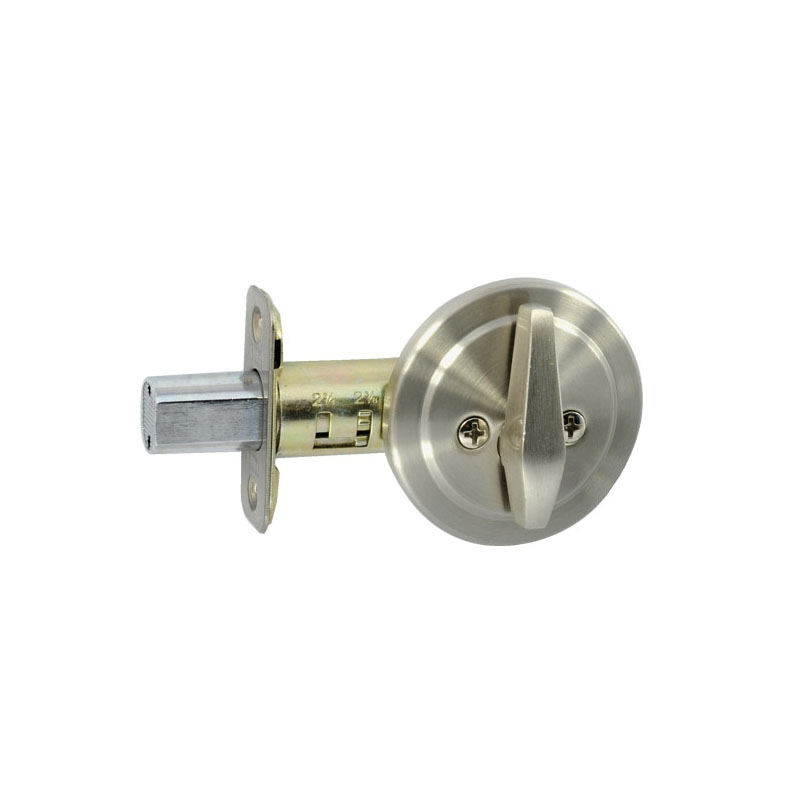 10826DC Deadbolt, 3 Grade, Keyless Key, Satin Nickle, 2-3/8, 2-3/4 in Backset, 1-3/8 to 1-3/4 in Thick Door
