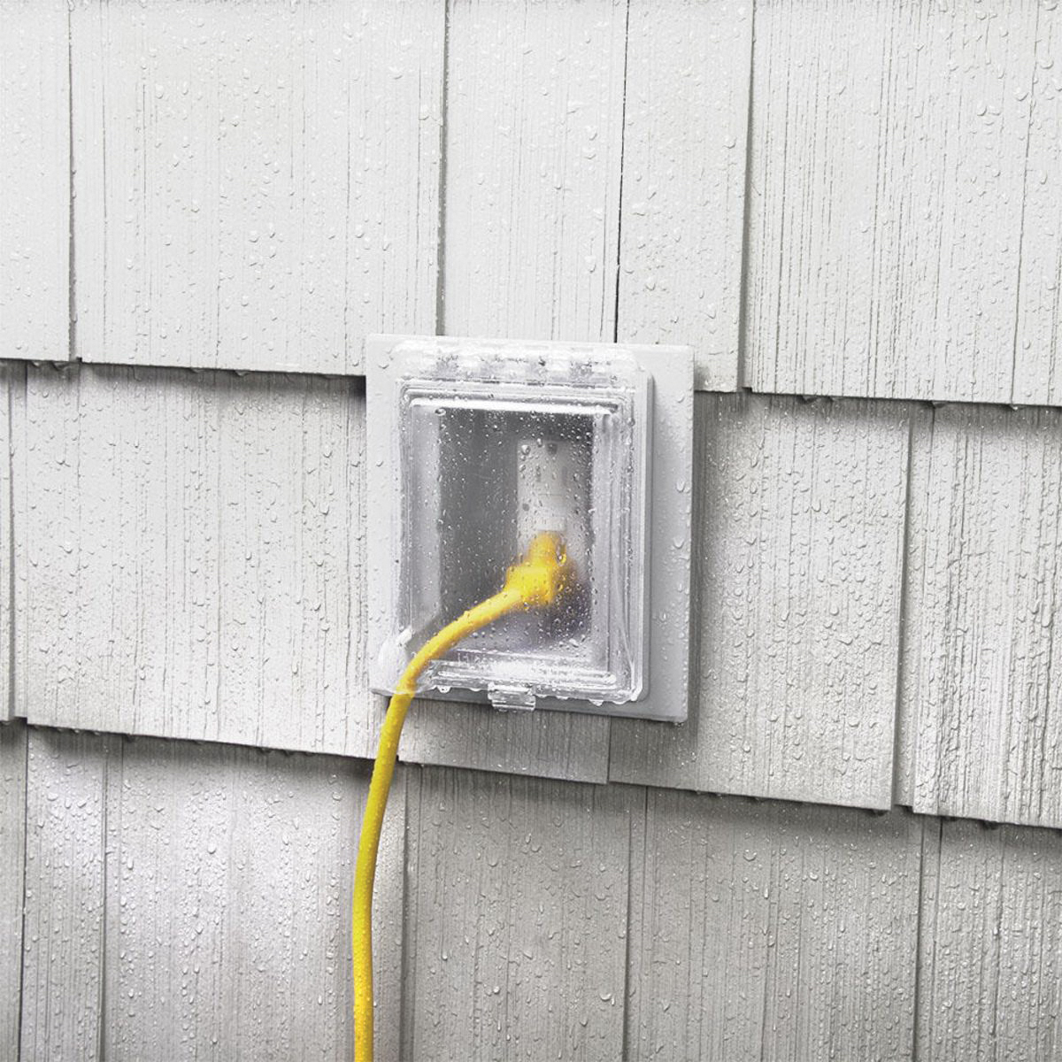 Weatherproof In-Use Cover, Taymac, 4.98 in L, 6-3/4 in W, 1-Gang, Clear/White - 2