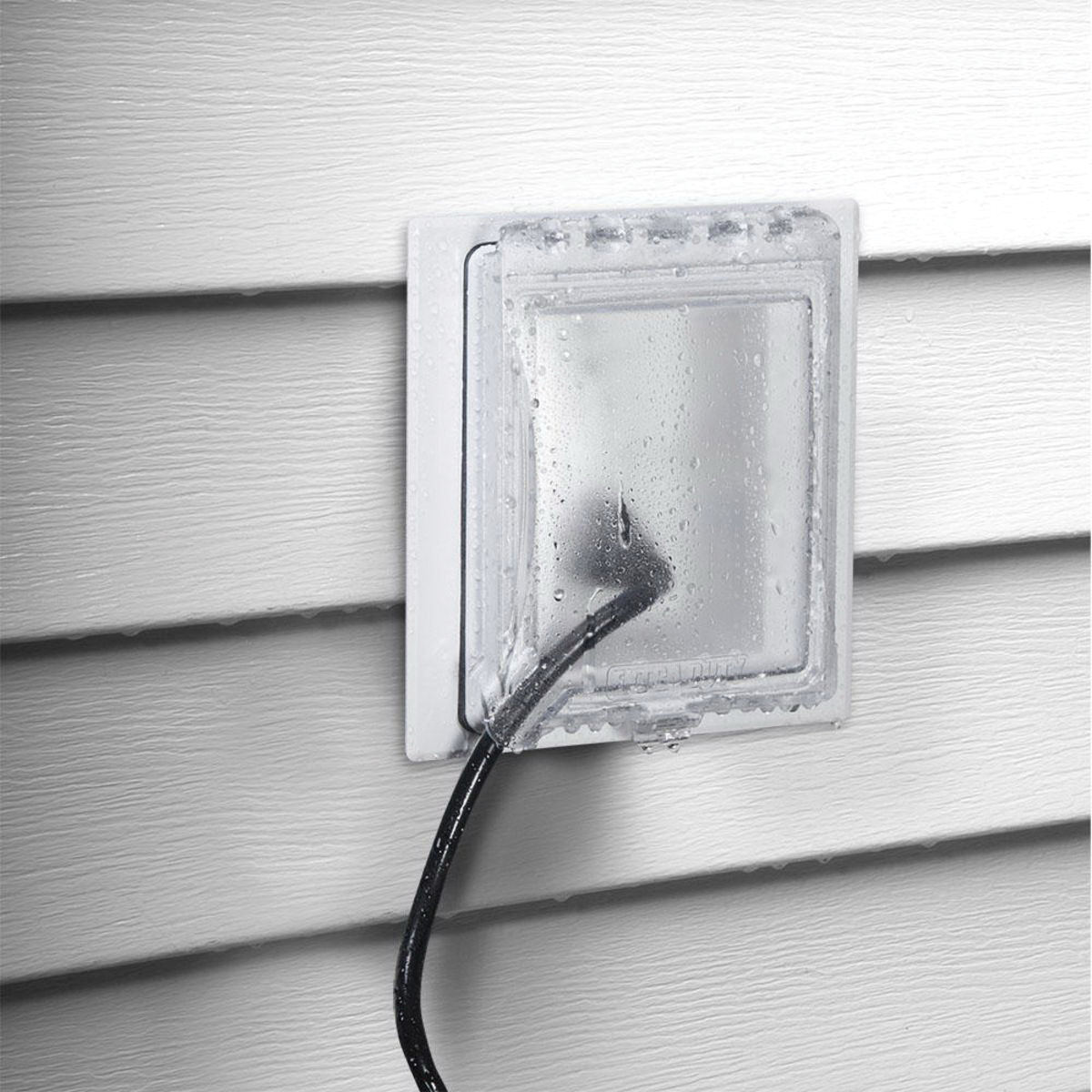 Weatherproof In-Use Cover, Taymac, 4.98 in L, 6-3/4 in W, 1-Gang, Clear/White - 3