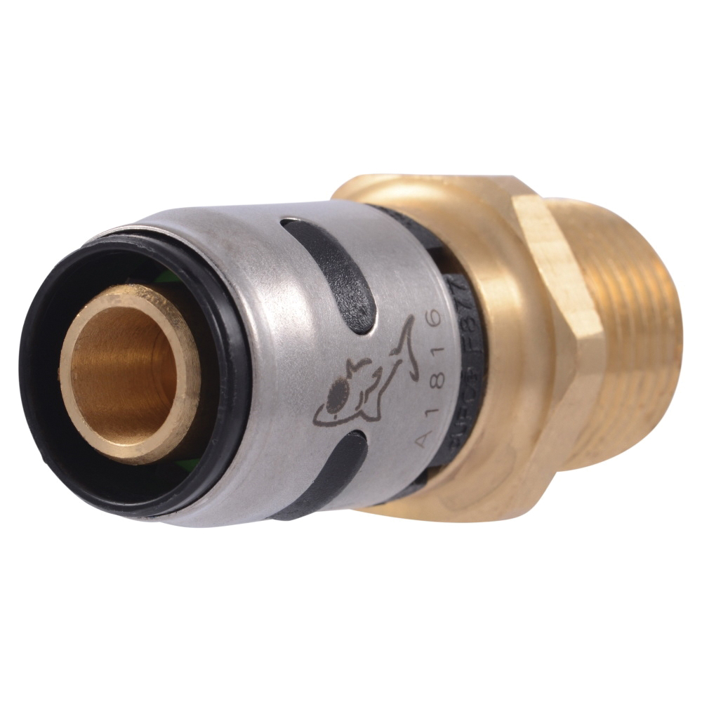 K120A6 Pipe Adapter, 1/2 in, EvoPex x MNPT, Acudel, 160 psi Pressure