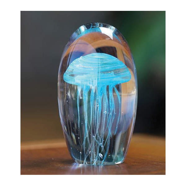 Dynasty Gallery 8463BG Jellyfish Paperweight, Glass - 4