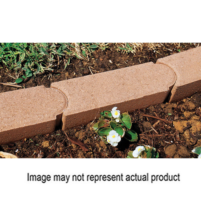 Pavestone 93051 Edgestone Edger, 11.81 in L, 3.54 in H, Concrete, River Red