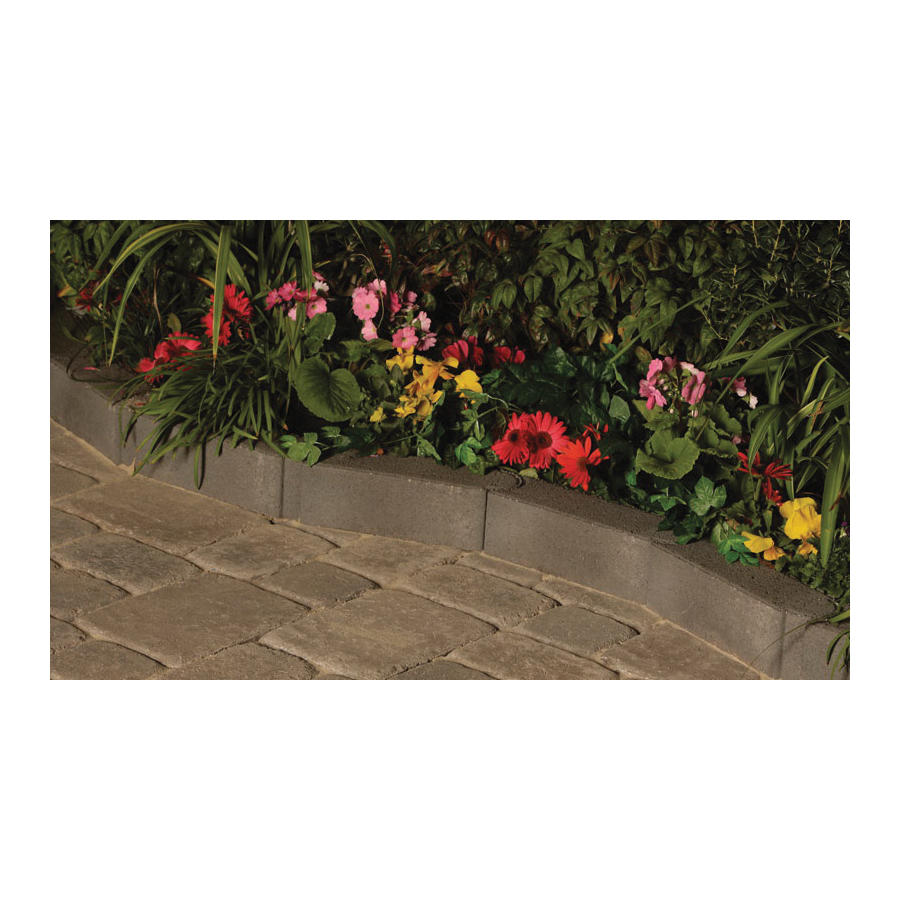 Pavestone 93051 Edgestone Edger, 11.81 in L, 3.54 in H, Concrete, River Red