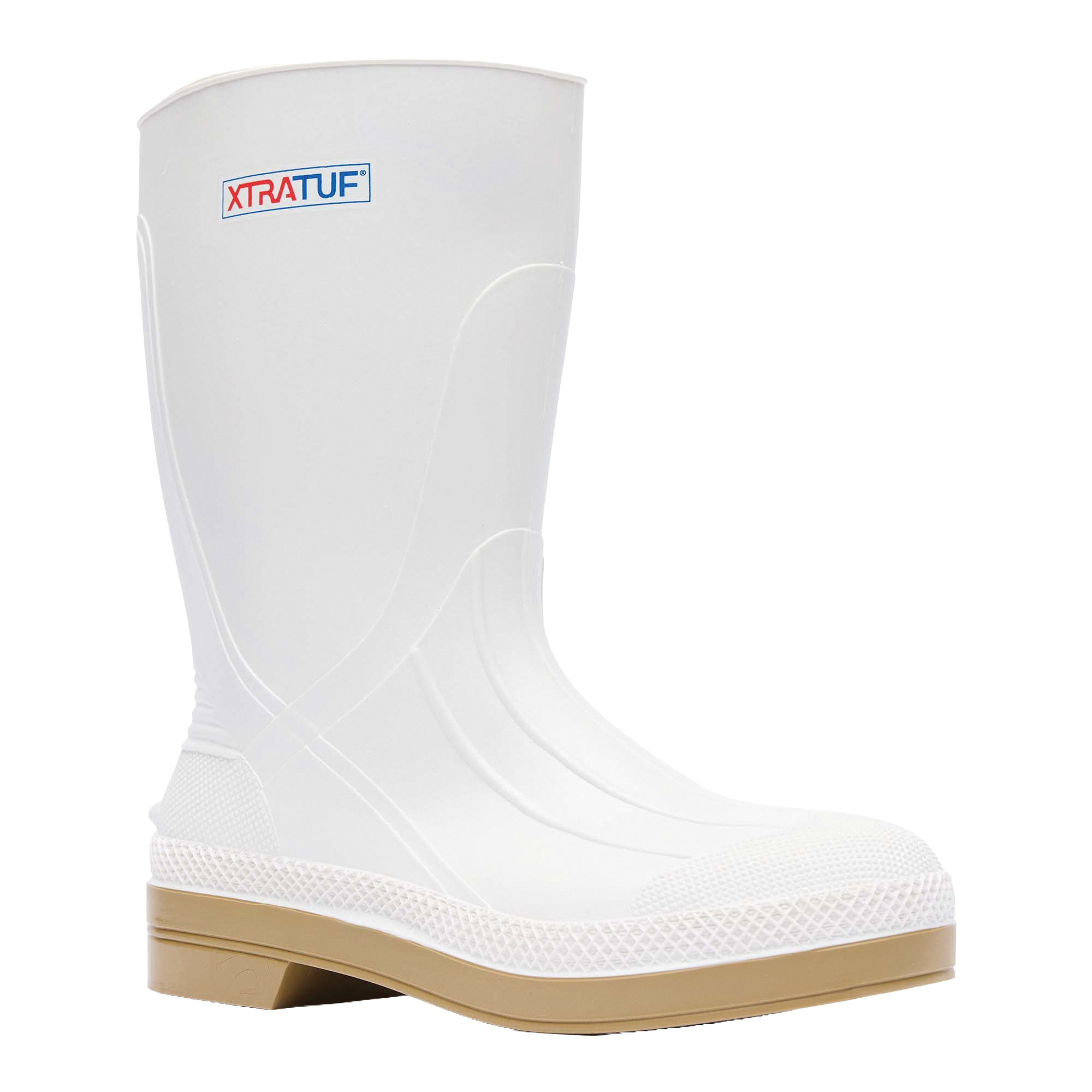 Deck Series 75136-M9 Shrimp Boots, 9, M W, White, PVC/Rubber Upper, Pull-On Closure