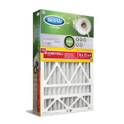 HW1625-8R Air Filter, 16 in L, 25 in W, 8 MERV, 600 MPR, Cardboard Frame, 12 month