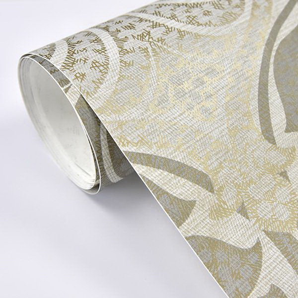 Decorative Wallpaper, Brewster, 20-1/2 in W, Charisma, Vinyl, Gray - 2