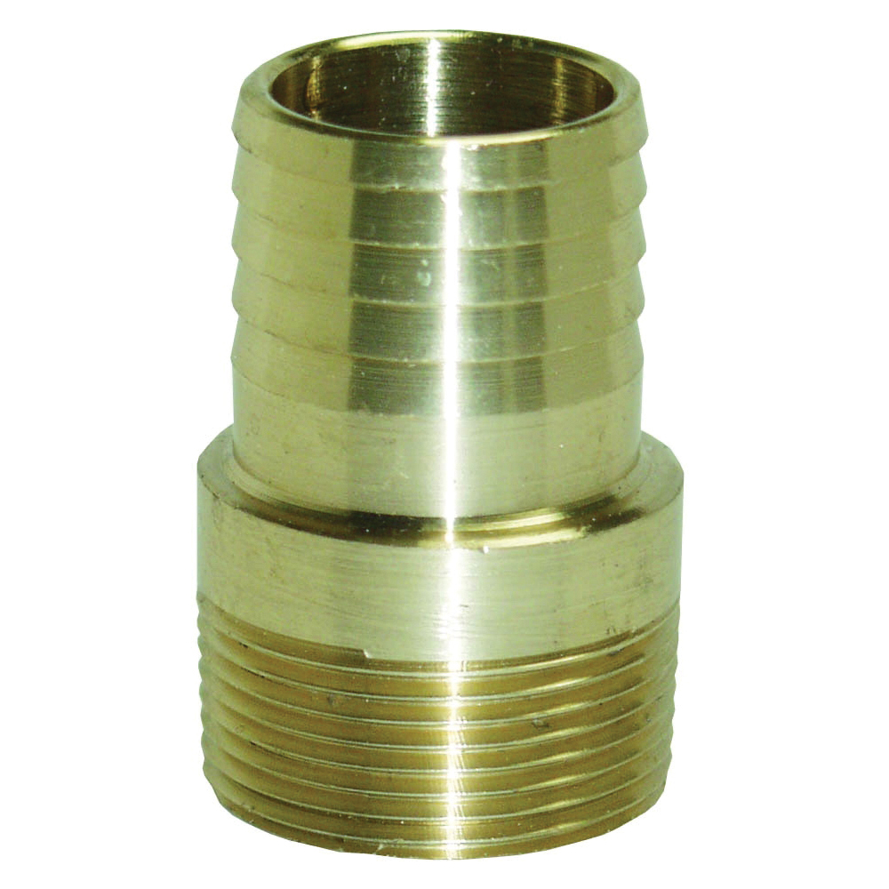 MA50NL Pipe Adapter, 1/2 in, MNPT x Barb, Brass