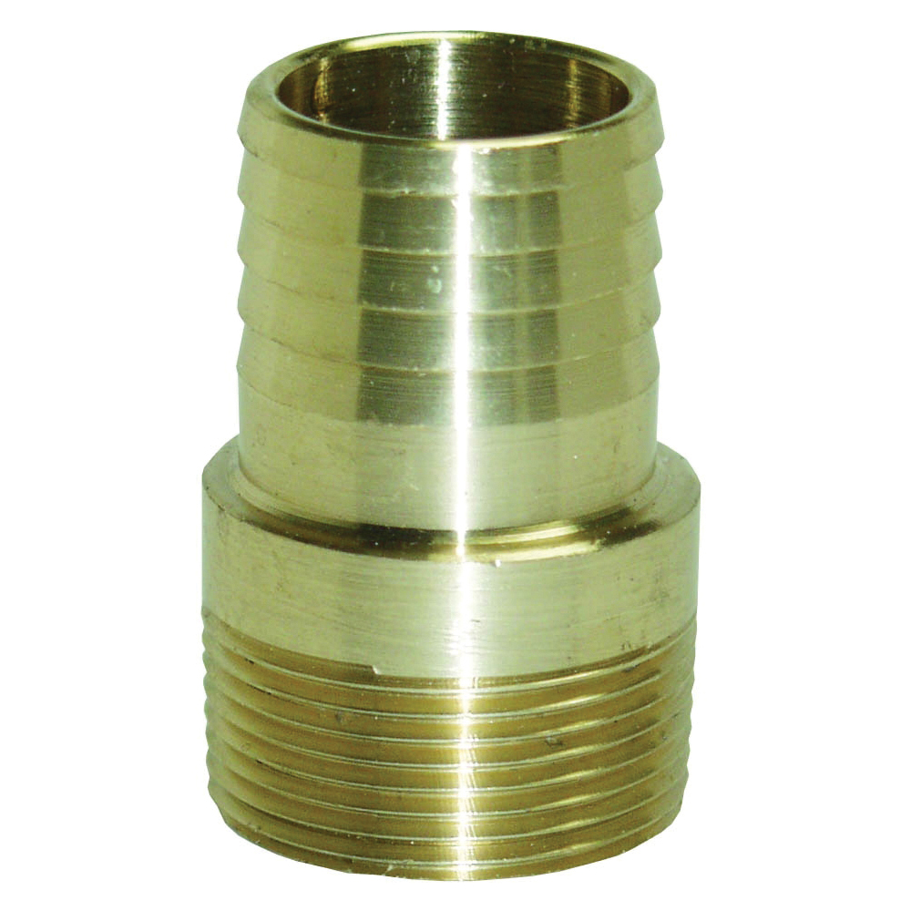 MA100NL Pipe Adapter, 1 in, MNPT x Barb, Brass