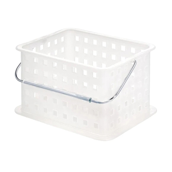 Interdesign 46200 Small Storage Basket, Plastic, 9 in OAW, 6-1/2 in OAH, 55 in OAD