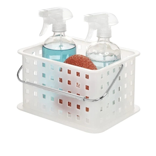 Interdesign 46200 Small Storage Basket, Plastic, 9 in OAW, 6-1/2 in OAH, 55 in OAD