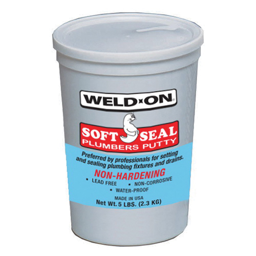WELD-ON Soft Seal Series 80100 Plumbers Putty, 14 oz Polytub