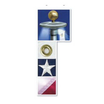 Annin FLAGMAKERS 742371 Anthem Flag Set
