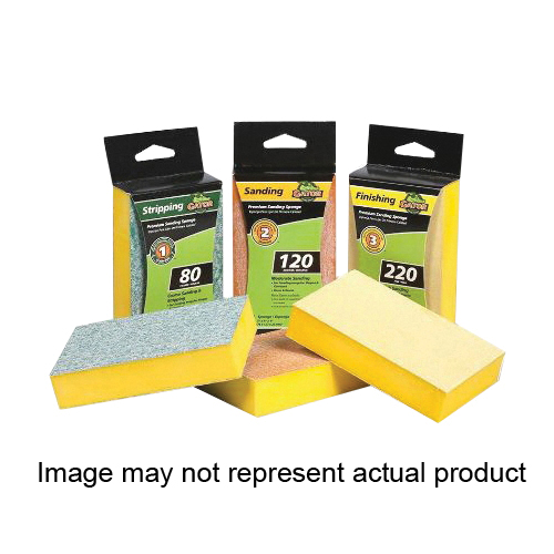 7364 Sanding Sponge, 5 in L, 3 in W, 150 Grit, Medium, Aluminum Oxide Abrasive