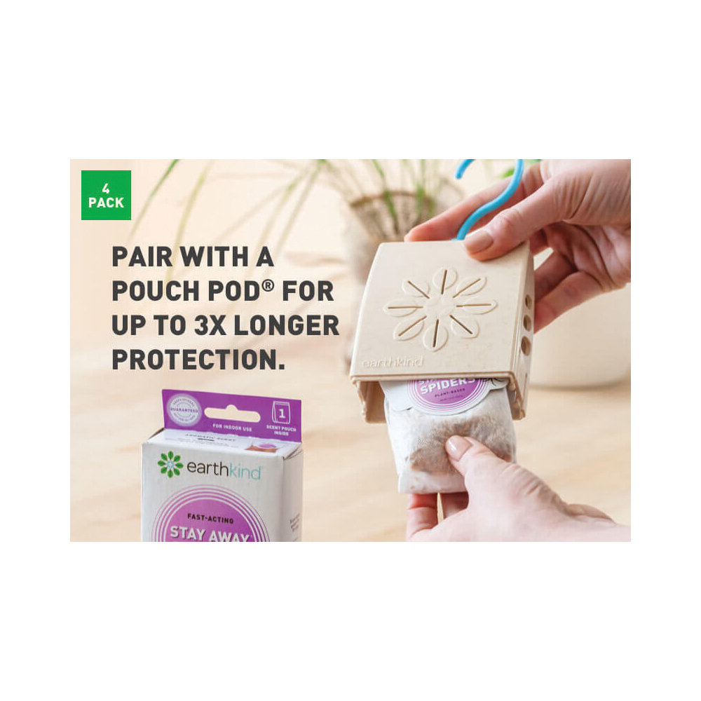 earthkind Stay Away SA1P8TSPD Spider Repellent, Granular, Fresh Herbal Pouch