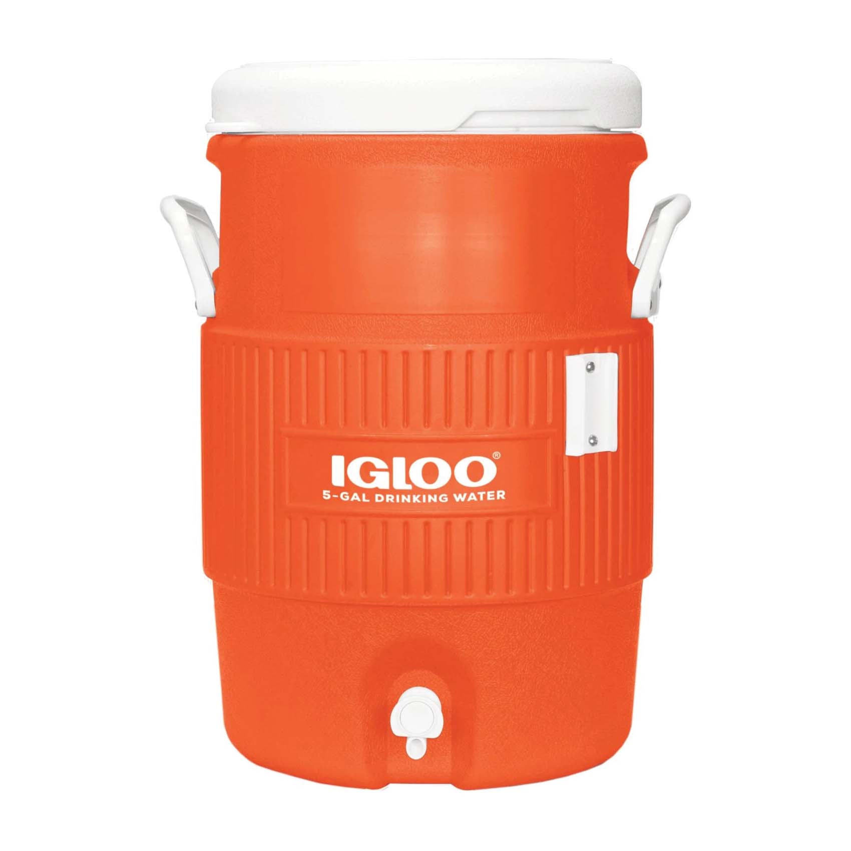 IGLOO 42316 Water Jug, 5 gal Capacity, Orange/White, Reinforced Handle