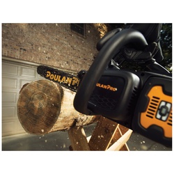 Poulan Pro 967701101 Cordless Chainsaw, Battery Included, 5.2 Ah, 58 V, Lithium-Ion, 16 in L Bar