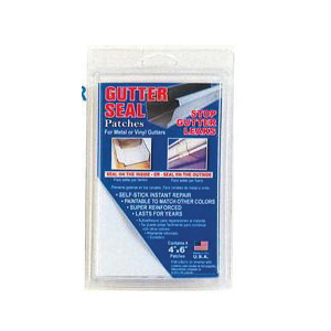 Cofair Products GS46 Gutter Seal Patch, 6 in L, 4 in W, White