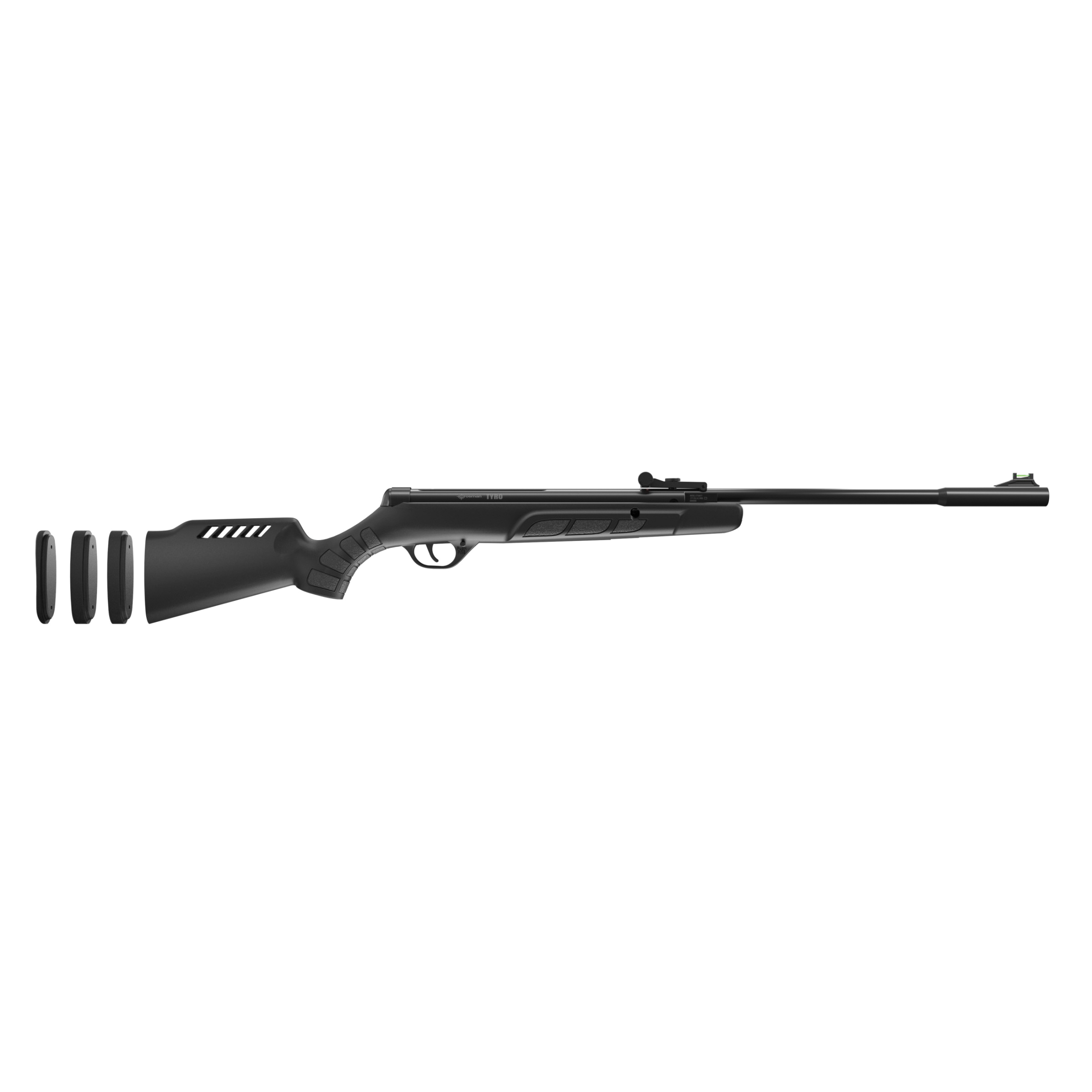 Crosman TYRO CYT6M77 Air Rifle, 0.177 Caliber, 720 fps Alloy Pellet, 600 fps Lead Pellet, Rifled Barrel, Break Trigger