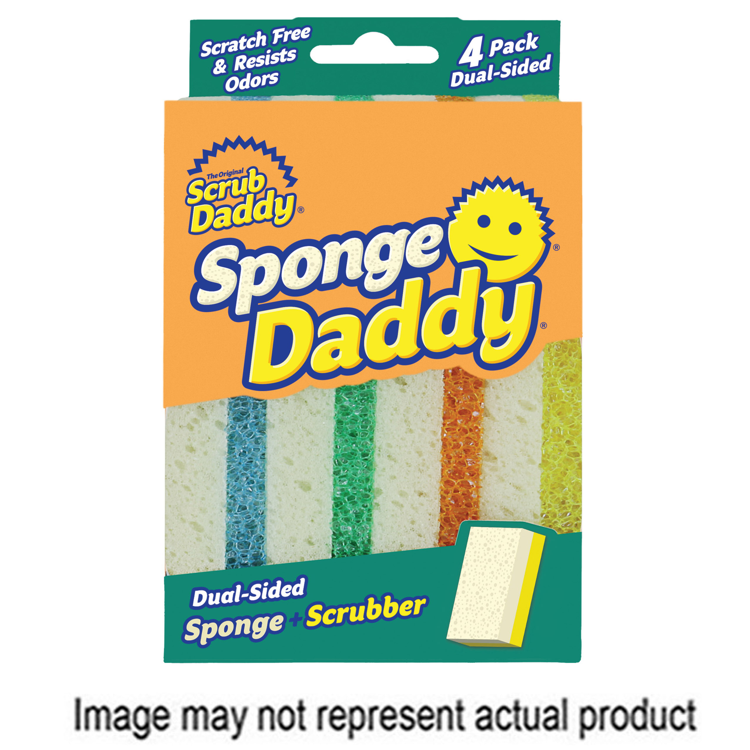 Scrub Daddy Sponge + Scrubber, Dual Sided, 3 Pack 3 Ea, Cleaning Tools