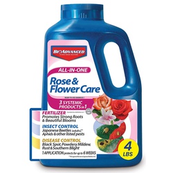 701116E All-in-One Rose and Flower Care, 4 lb Bottle, Granular, 6-9-6 N-P-K Ratio