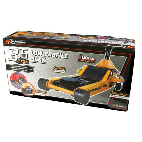 Performance Tool W1645 Jack, 7000 lb, 3-1/2 to 20-1/2 in Lift