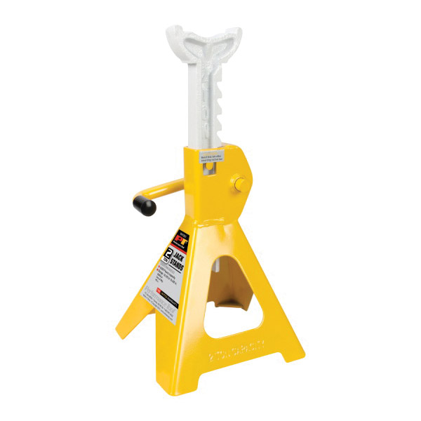 Performance Tool W41021 Jack Stand, 2 ton Lifting, 10-3/8 to 16-3/8 in H Lifting, Steel - 1