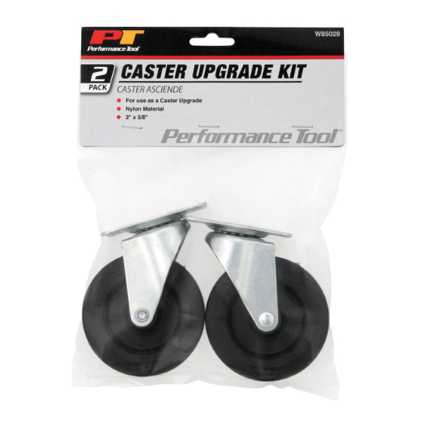 Wilmar W85029 Caster Wheel, 3 in Dia Wheel, 5/8 in Thick Wheel, Nylon