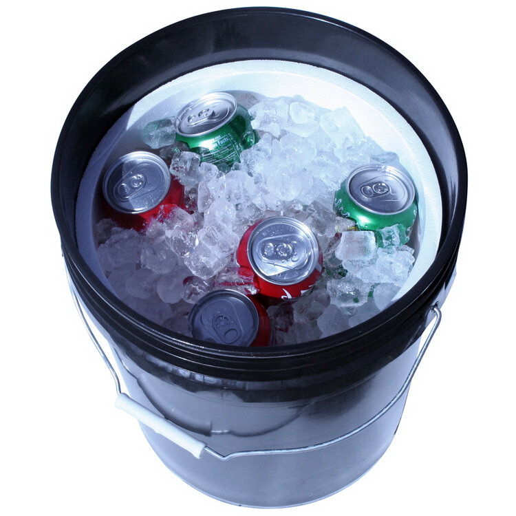 LEAKTITE BC5GCOOL012 Bucket Cooler, 5 gal Capacity, Styrene - 3