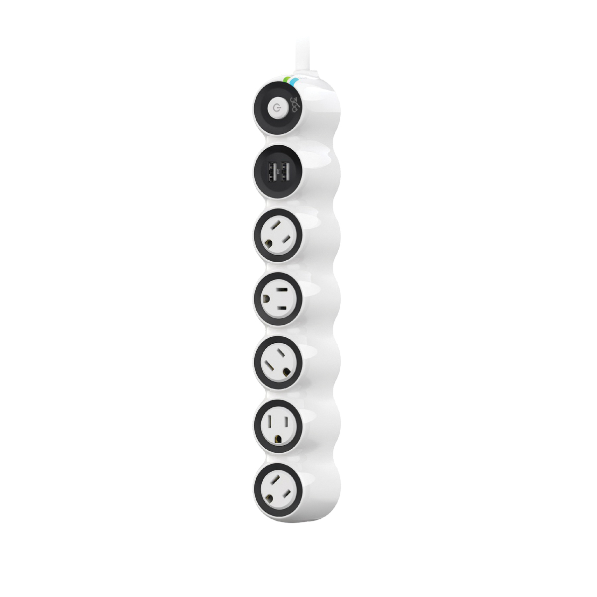 360 Electrical PowerCurve3.4 360529 Surge Protector, 120 V, 15 A, 5 -Outlet, 1080 J Energy, <1 ns Response, White