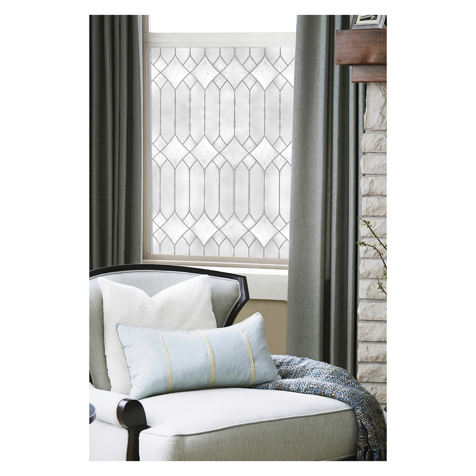 Window Film, Artscape, 36 in L, 24 in W, Regent Pattern - 2