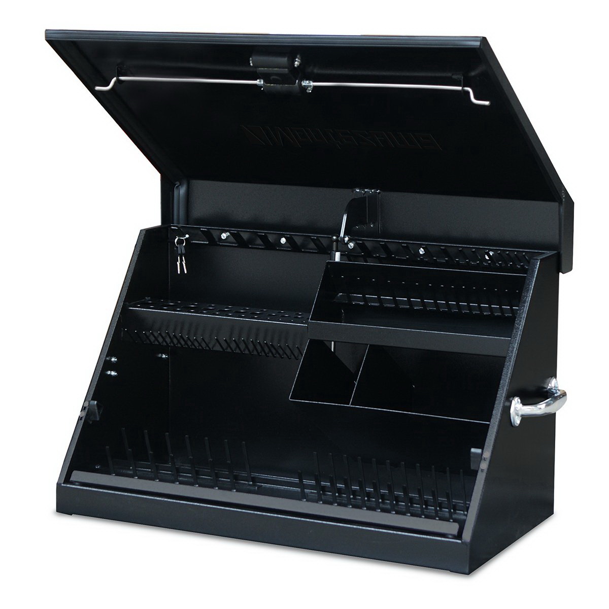 ME300B Tool Box, 5260 cu-in, Steel, Black, 18-1/4 in H x 30-3/4 in W x 15-1/4 in D Outside