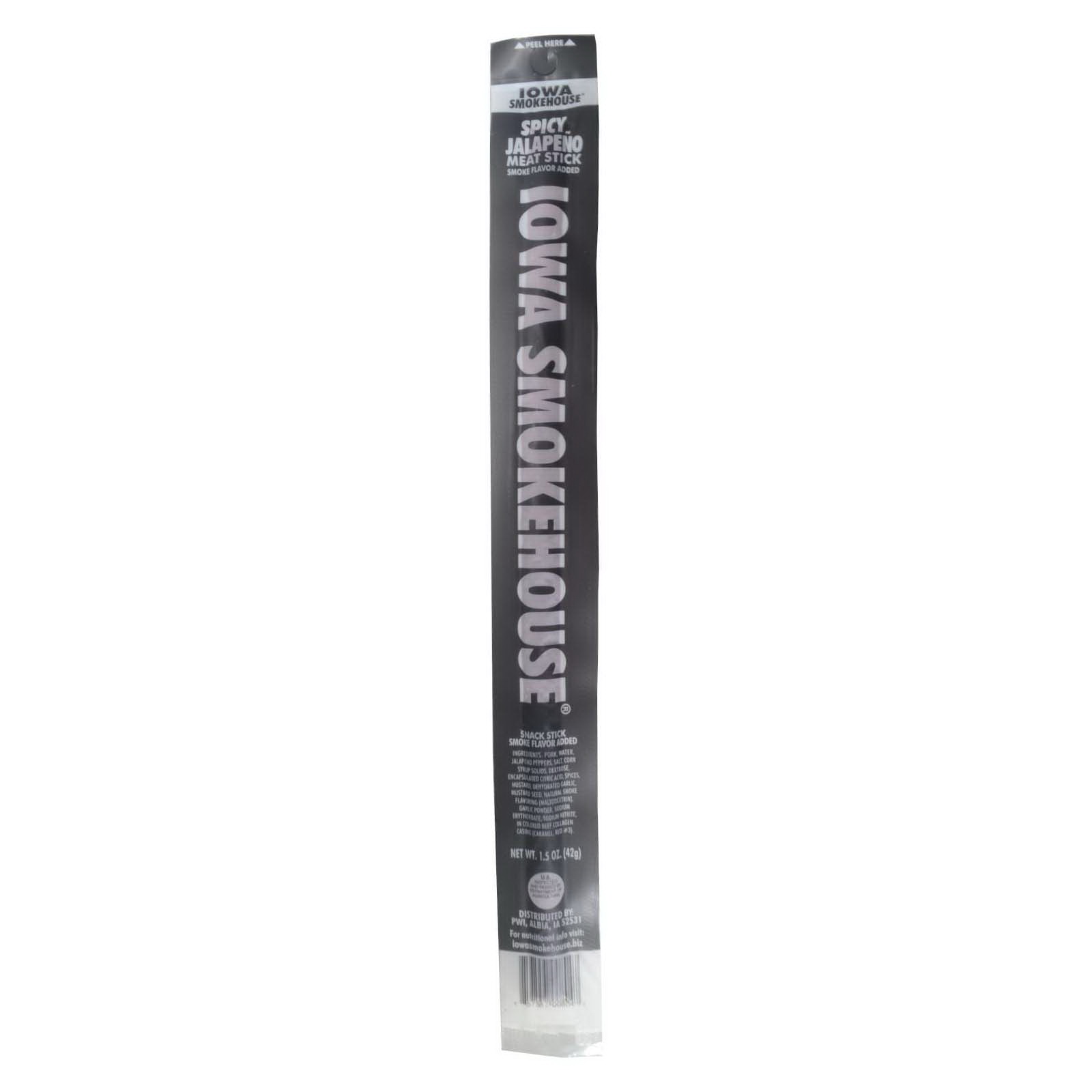Iowa Smokehouse IS-1.5MSSP Meat Stick, Spicy Jalapeno, 1.5 oz, Pack