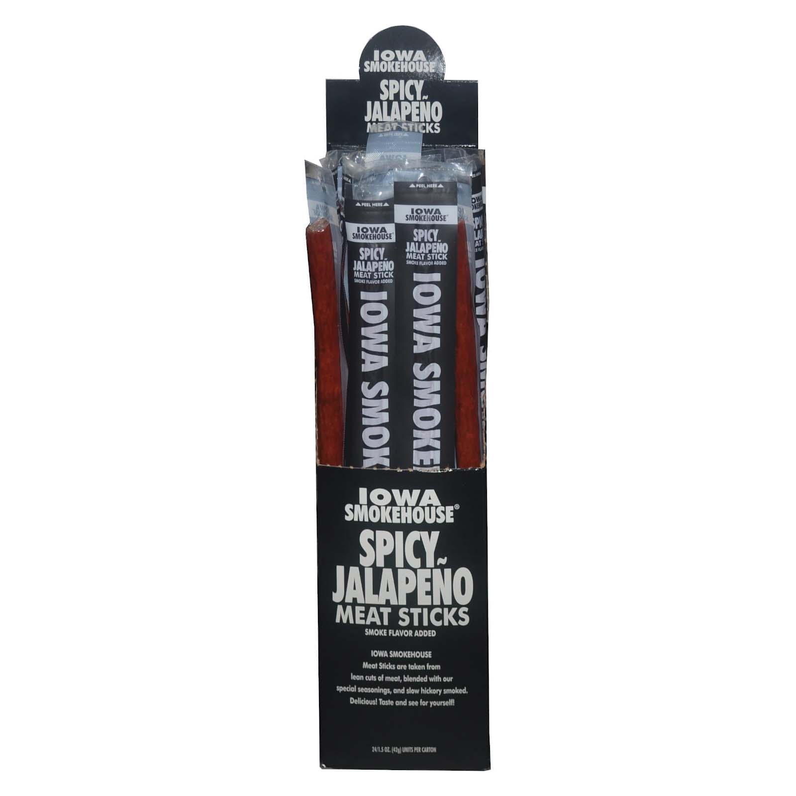 Iowa Smokehouse IS-1.5MSSP Meat Stick, Spicy Jalapeno, 1.5 oz, Pack