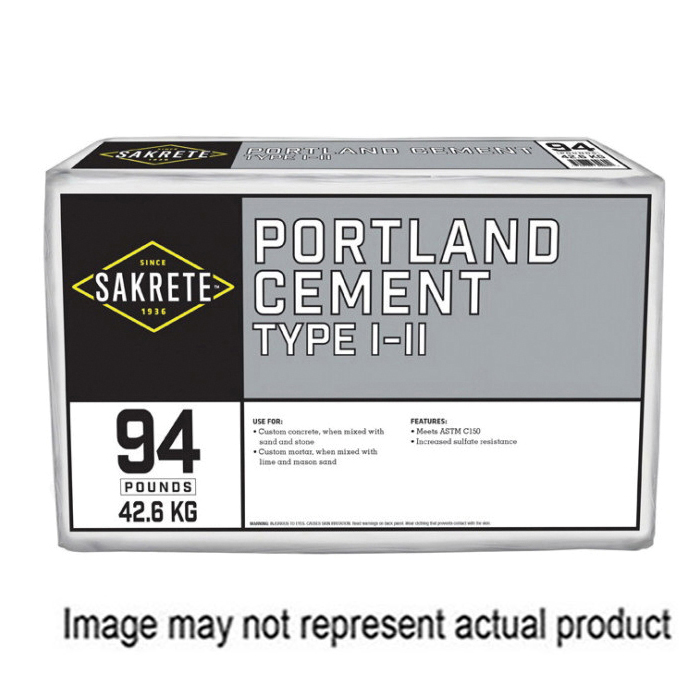 62150154-RDC09 Portland Cement, Gray, Powder, 92.5 lb, Bag
